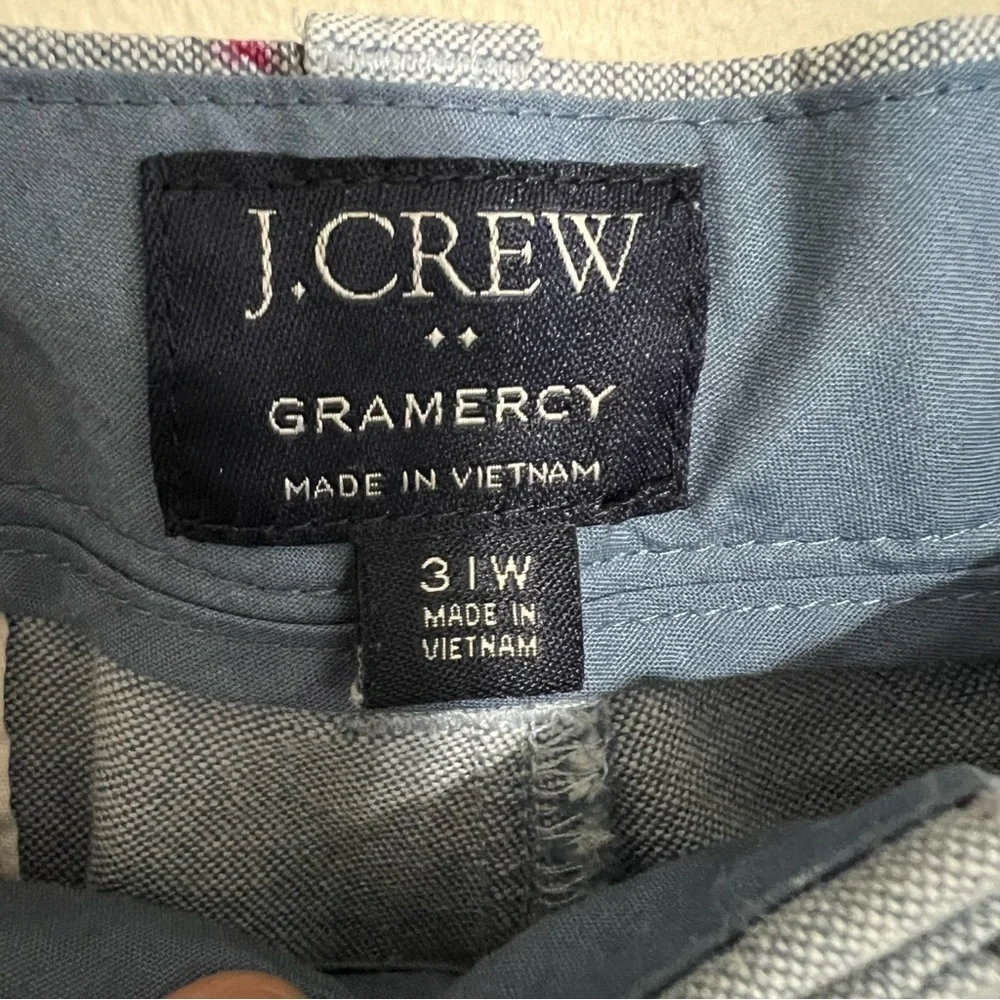 J Crew Gramercy Men’s Light Blue Shark Print Shorts size 31